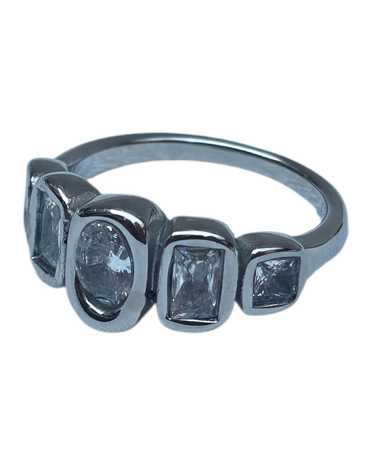 ANILLO 5 DIAMANTES
