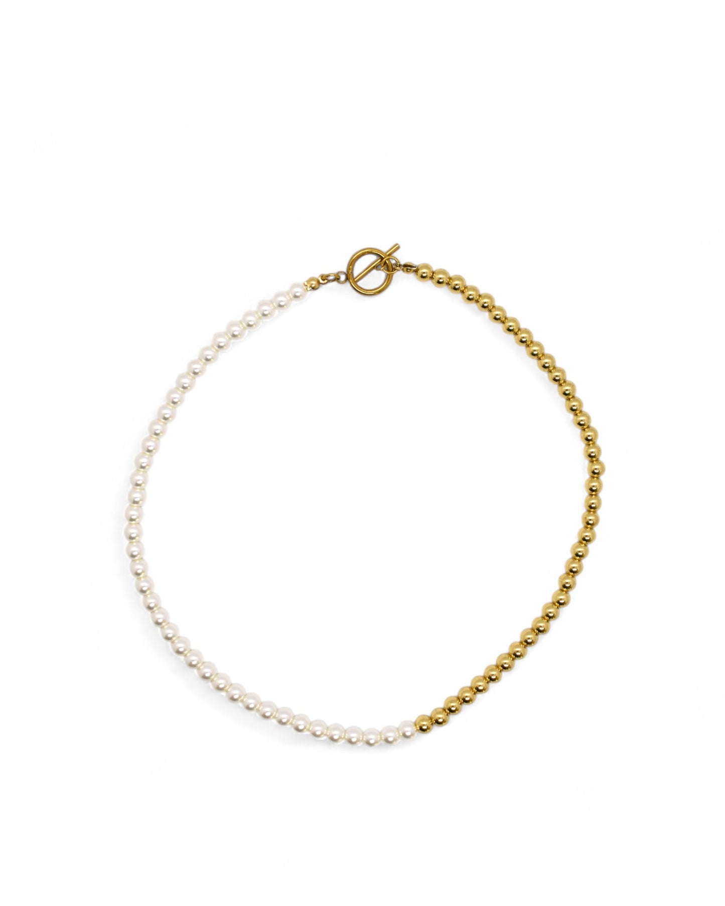 COLLAR PERLAS HALF & HALF