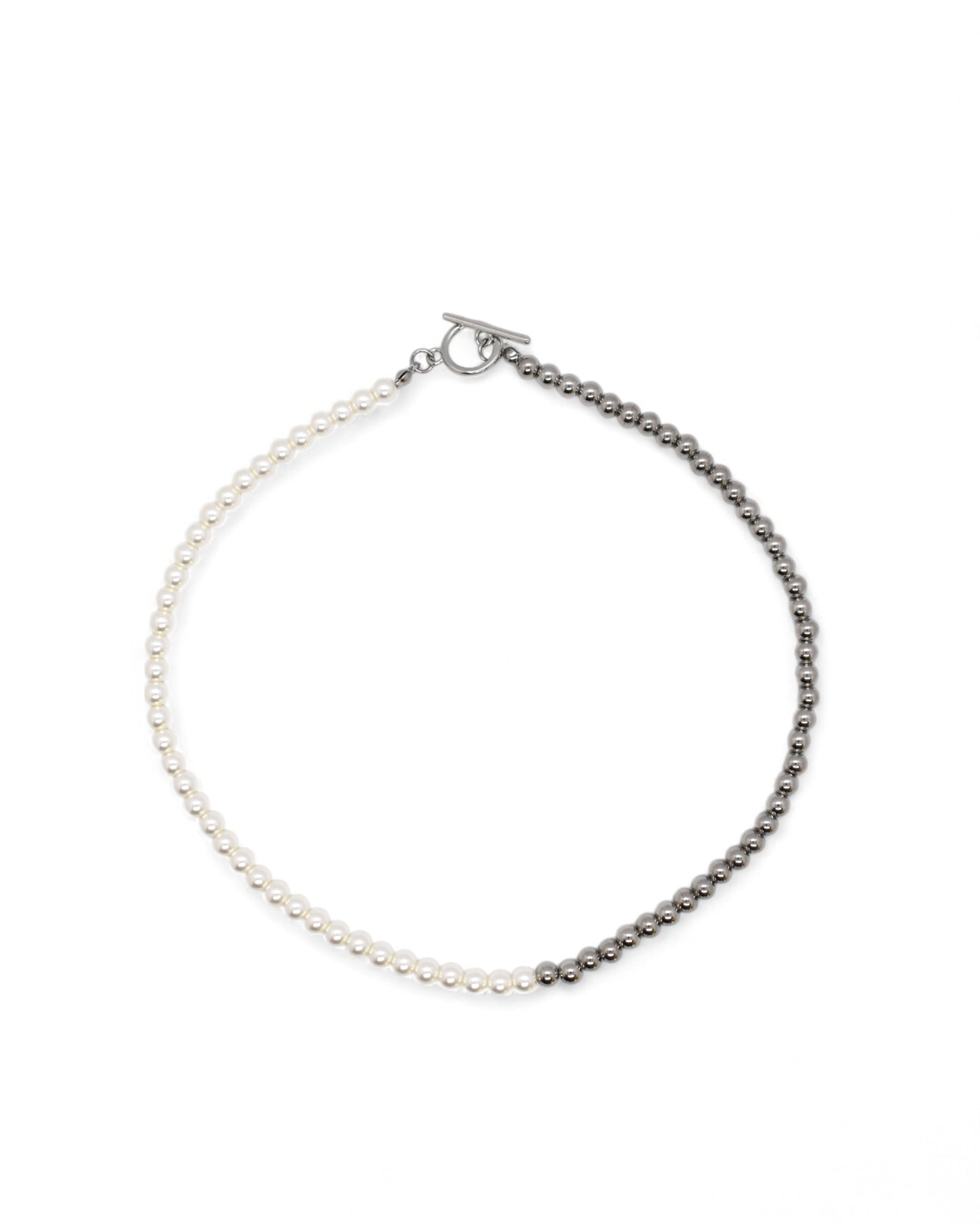 COLLAR PERLAS HALF & HALF